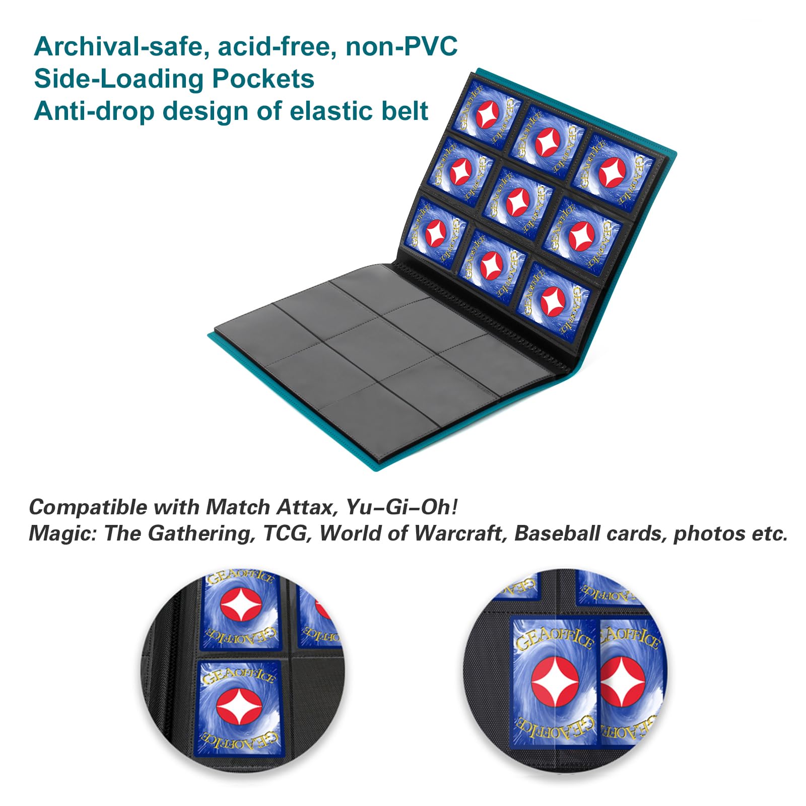 GEAoffice elastic closure keeps the binder closed during transport.