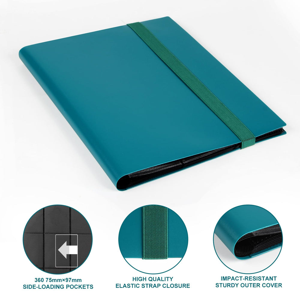 GEAoffice card binder interior with 360 pockets keeps cards neatly protected.