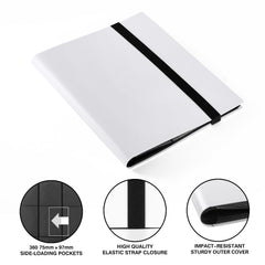 GEAoffice card binder side-loading pockets securely hold cards during transport.
