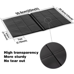 GEAoffice card binder standard-size pockets compatible with common card sleeves.