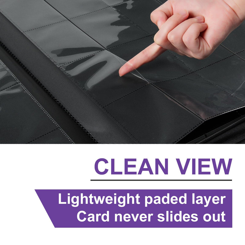 GEAoffice padded exterior and zipper closure protect cards during travel