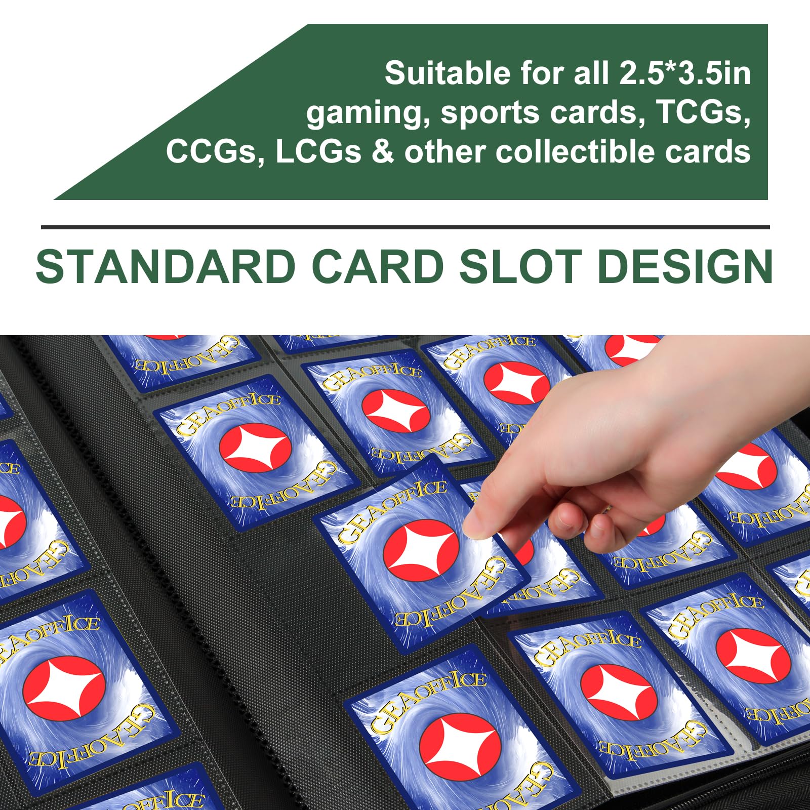 GEAoffice padded PU leather cover adds durability and a professional look.