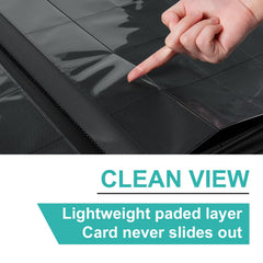 GEAoffice padded PU leather exterior provides durable protection for card collections