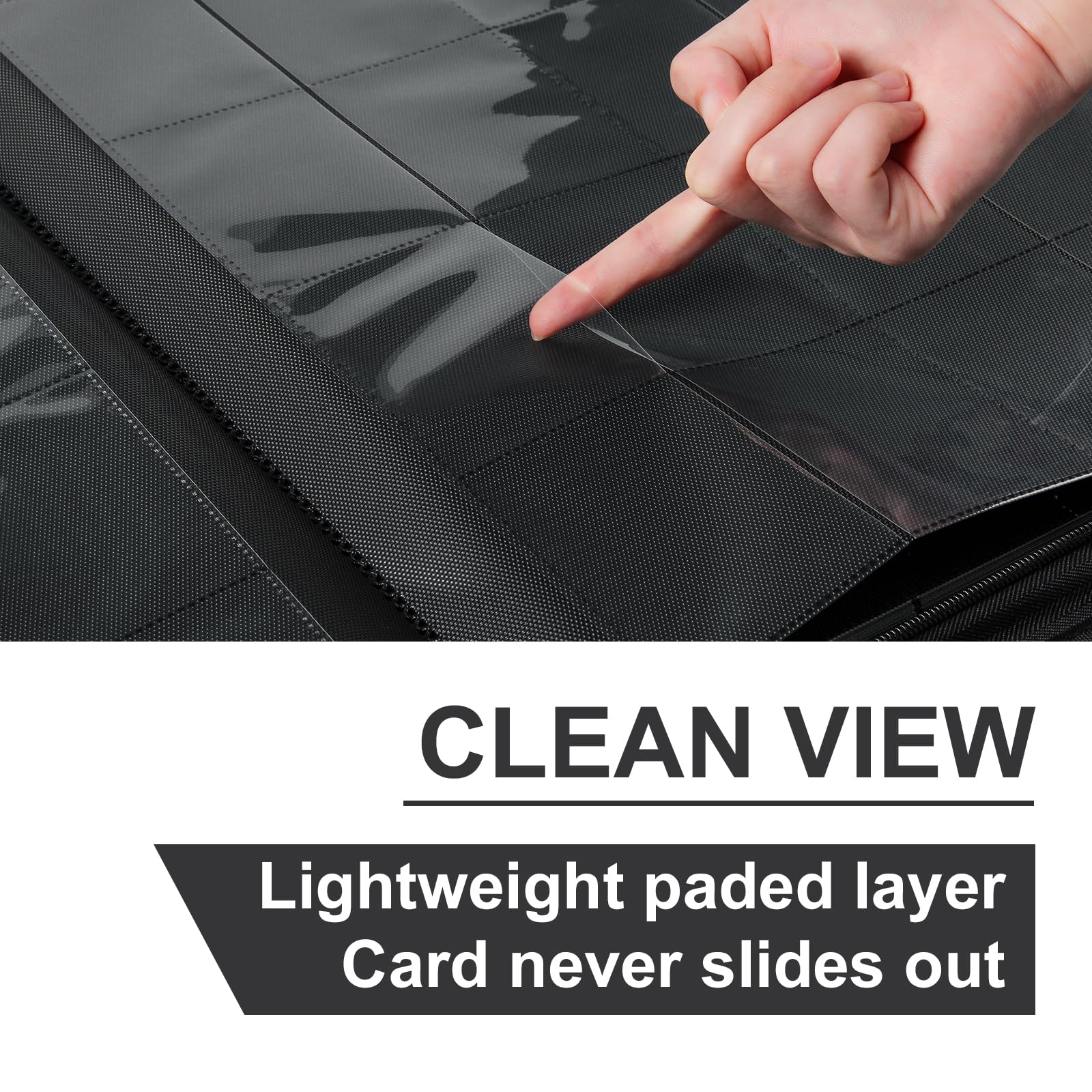 GEAoffice binder features a PU leather exterior and a sturdy zipper for durability.