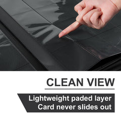 GEAoffice binder features a PU leather exterior and a sturdy zipper for durability.