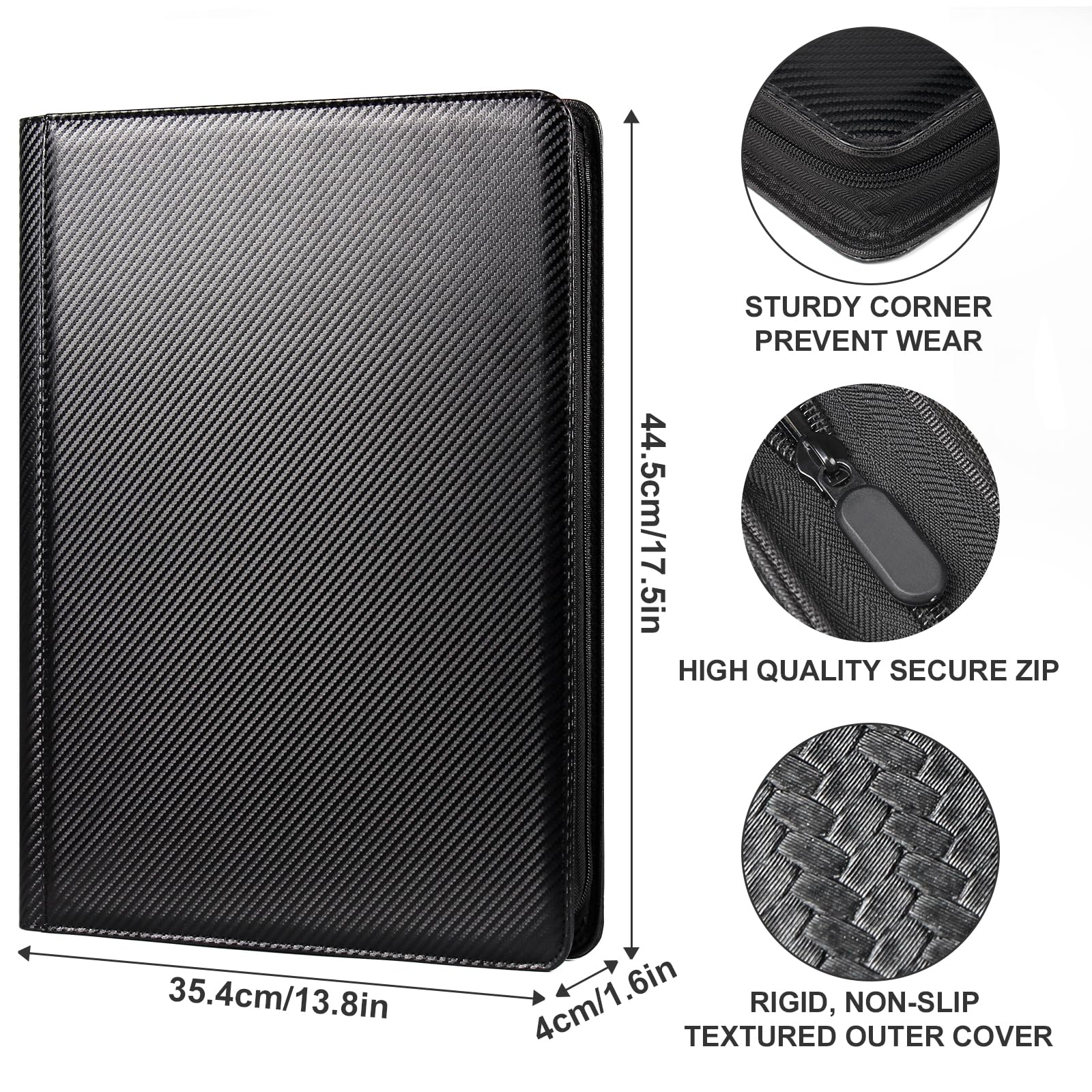 GEAoffice side-loading pockets enable easy card insertion and reduce spills.