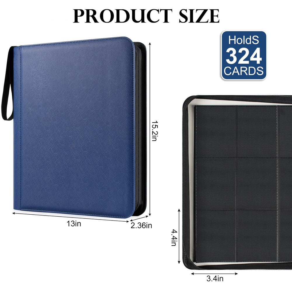GEAoffice blue binder features padded PU leather exterior for protection.