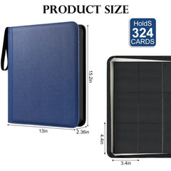 GEAoffice blue binder features padded PU leather exterior for protection.