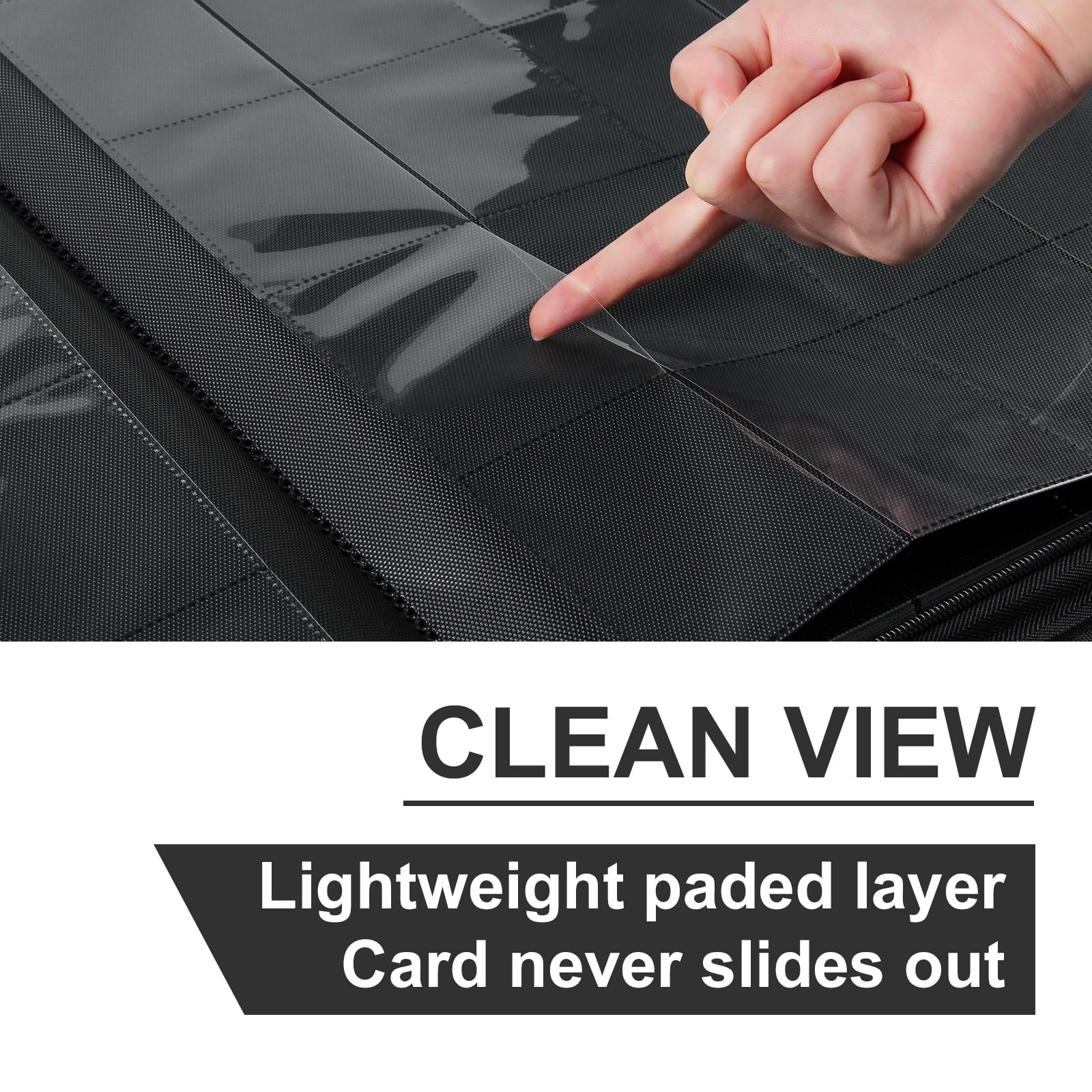 GEAoffice zipper closure secures collections during travel and display.