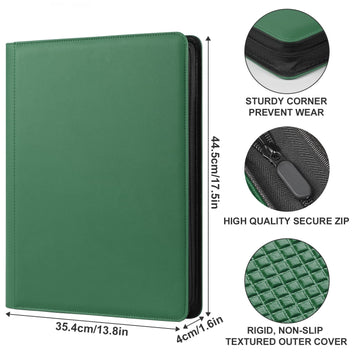 GEAoffice zipper closure keeps cards secure during transport.