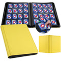 GEAoffice 16-pocket binder with yellow cover protecting MTG cards