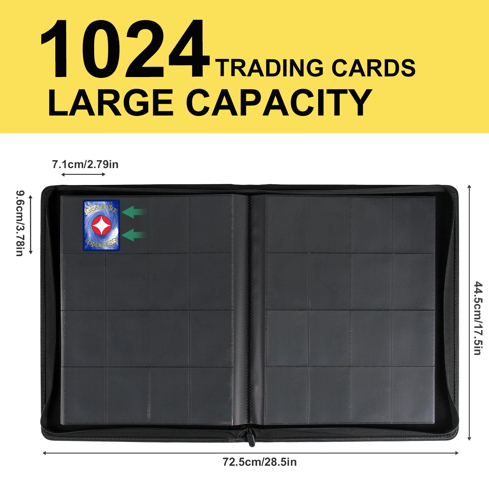 GEAoffice side-loading pockets facilitate easy card insertion