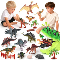 Gearvibe dinosaur figures detailed display for imaginative play.