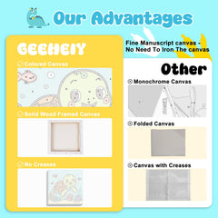 GEEHEIY acrylic paints set included with bright, lasting colors