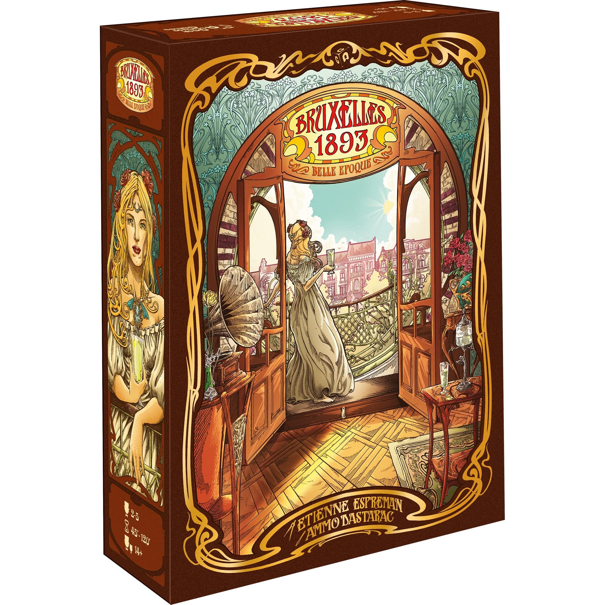 Geek Attitude Games Bruxelles 1893 action board closeup for strategic decisions