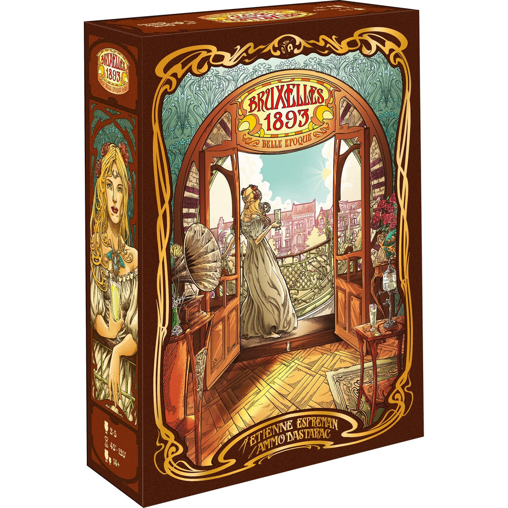 Geek Attitude Games Bruxelles 1893 action board closeup for strategic decisions