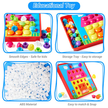 Close-up of Geekper colorful buttons, ideal for color recognition during play
