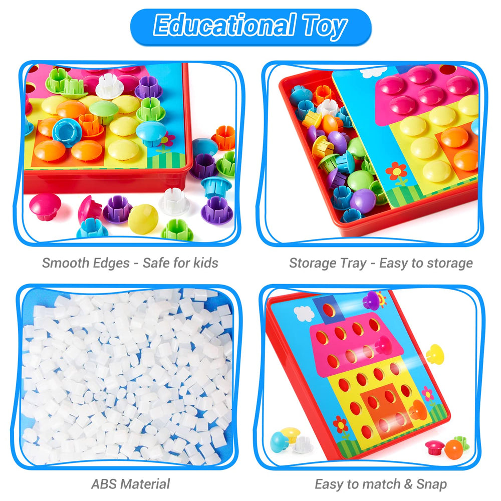 Close-up of Geekper colorful buttons, ideal for color recognition during play
