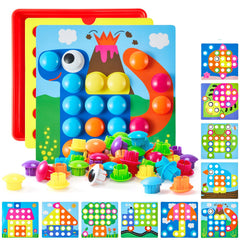 Geekper button art toys mushroom-pattern cards for pattern matching