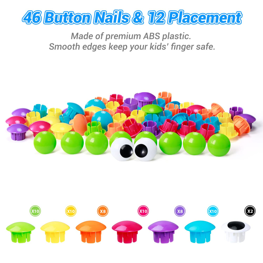 Safety-first: Geekper ABS buttons with smooth edges for safe play