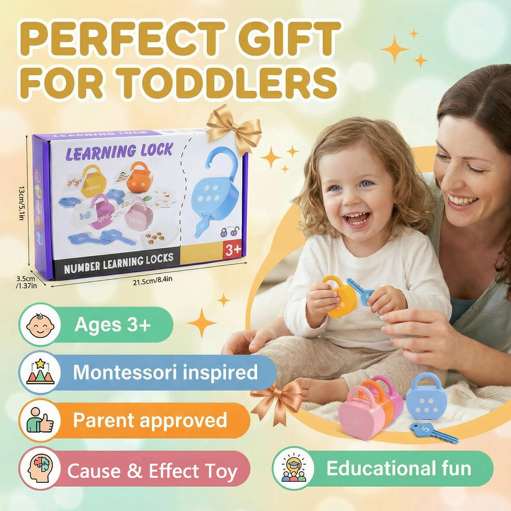 GEERAY lock-and-key activity strengthens fine motor skills during pretend play.