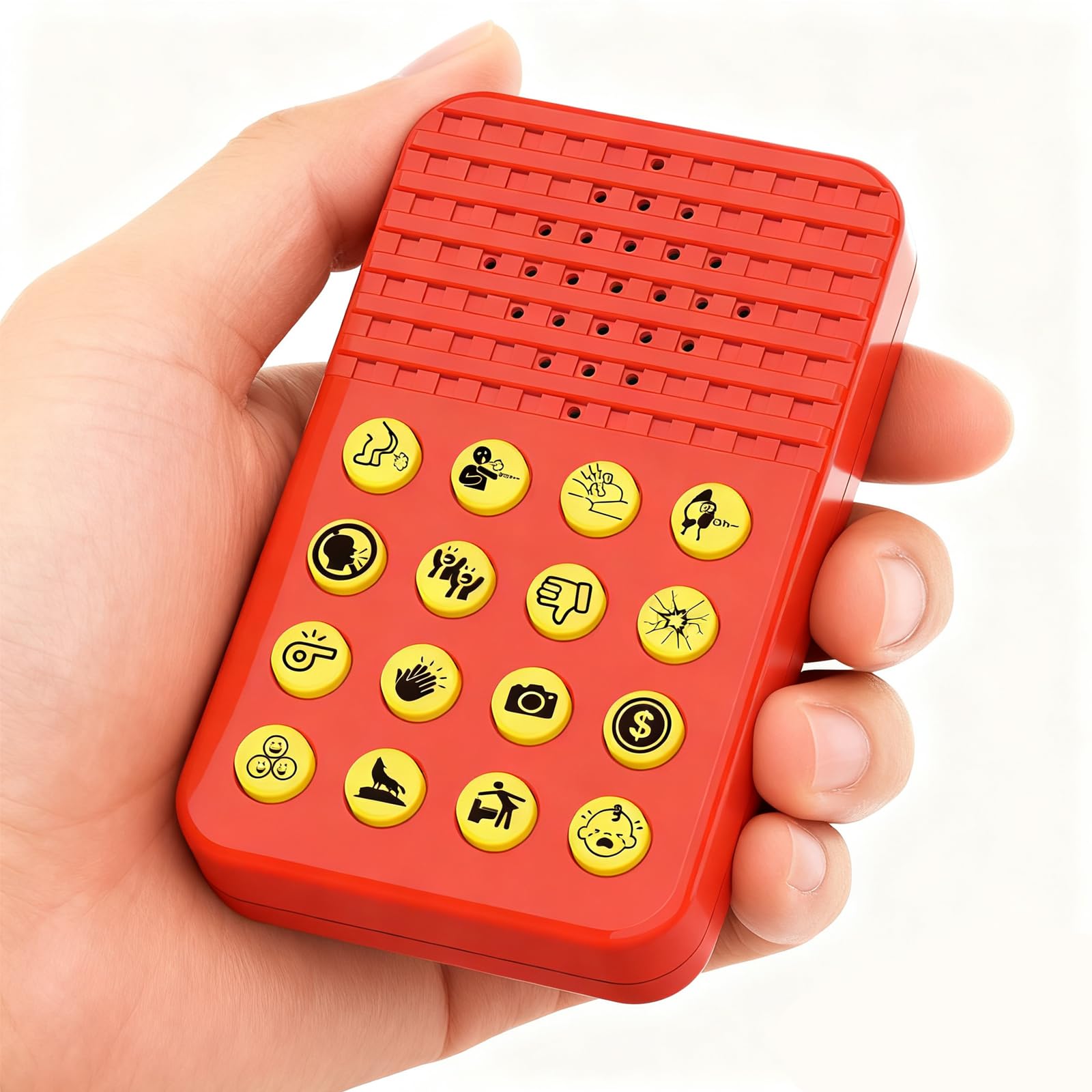 Geeray Sound Effects Machine with 16 sounds for quick laughter at events.