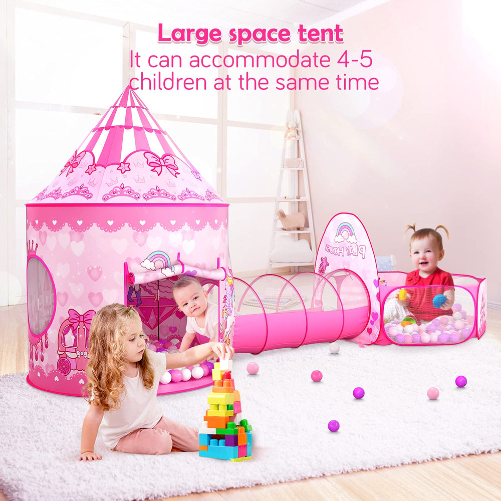 GeerWest 3-in-1 Playhouse combines tent, tunnel, and pit for versatile fun.