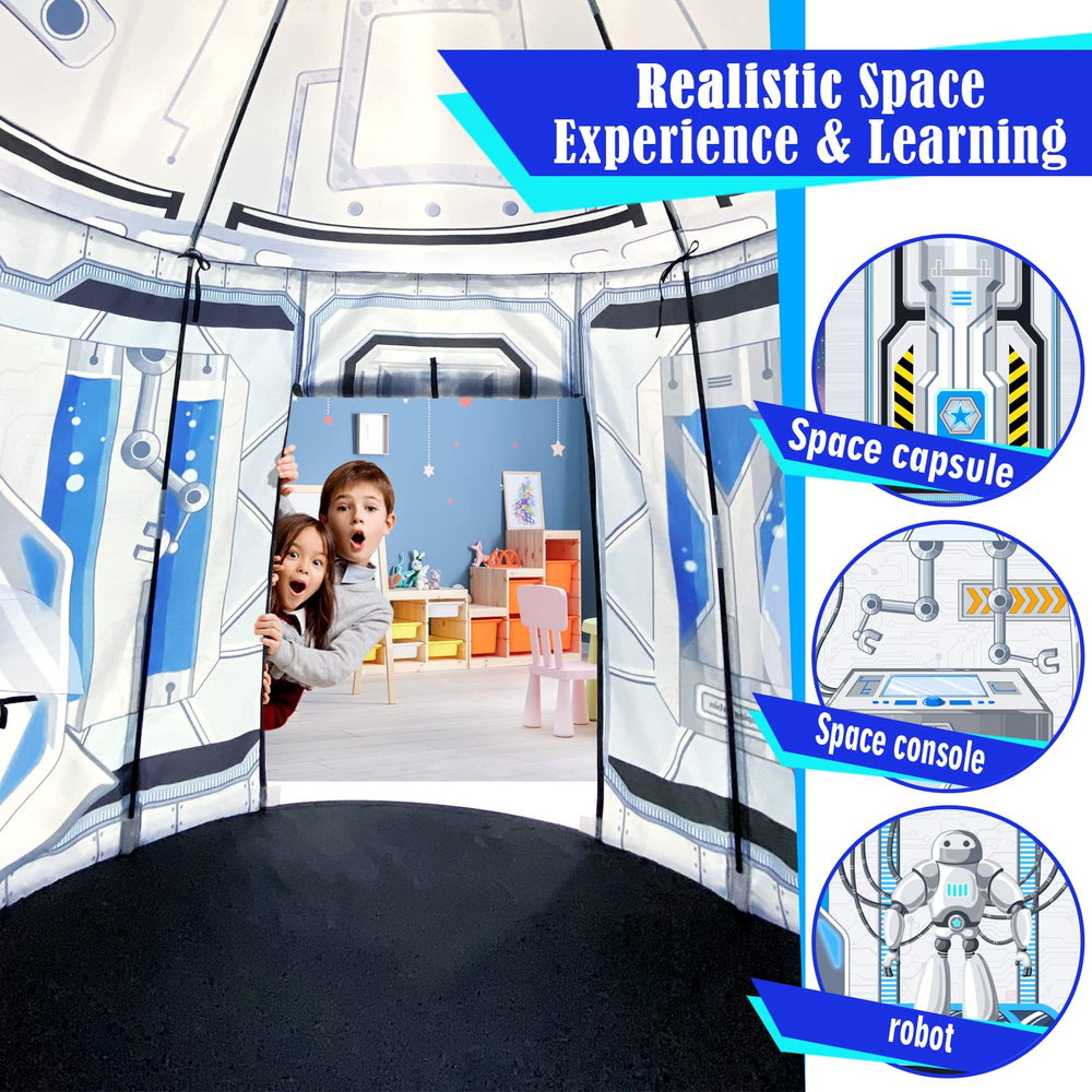 GeerWest astronaut pop-up playhouse offers quick setup and portable fun.