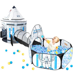 GeerWest rocket ship playhouse tent for imaginative indoor space adventures.