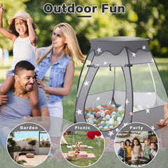 GeerWest tent with mesh windows keeps air flowing for comfortable play.
