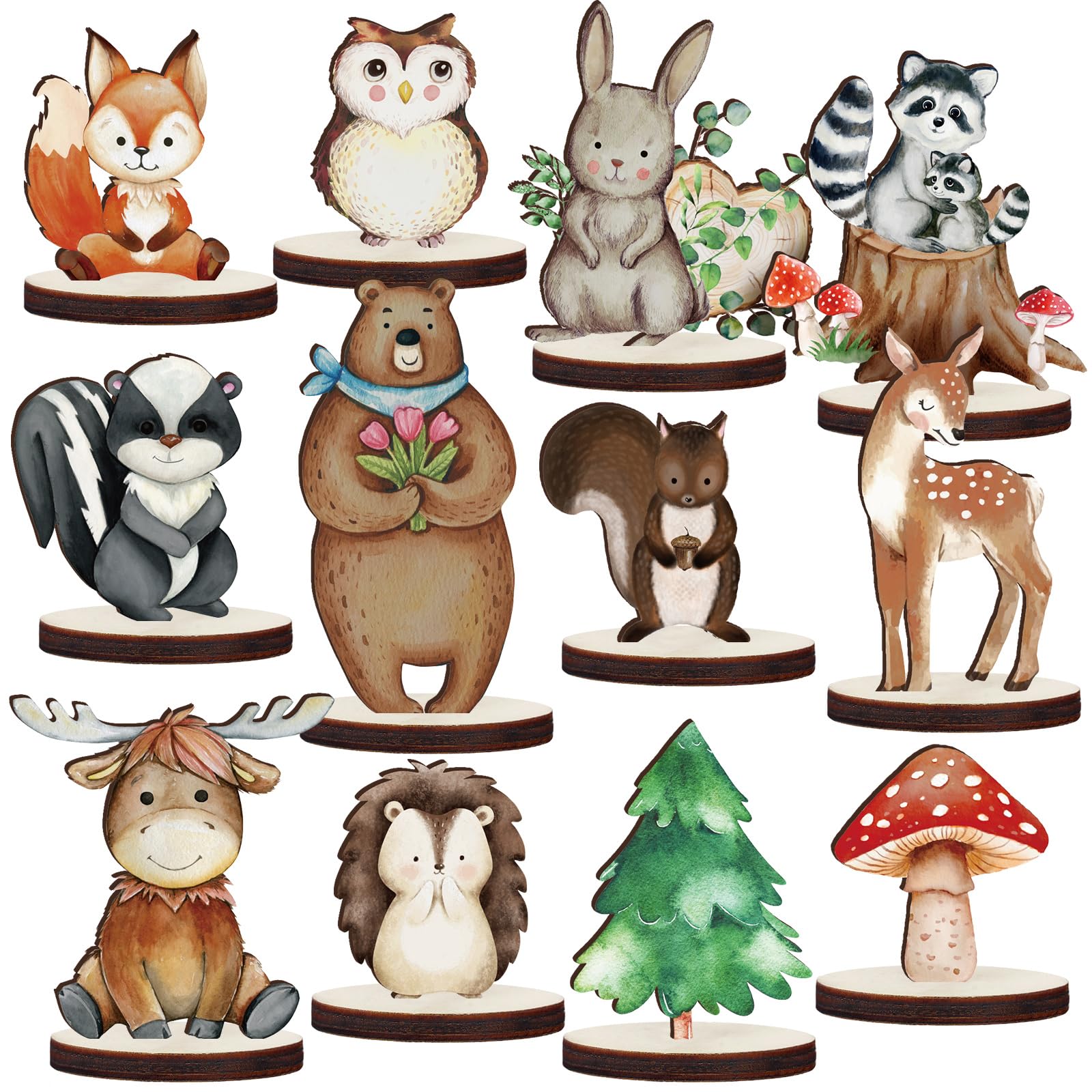 Geetery woodland bear cutout for forest party decor