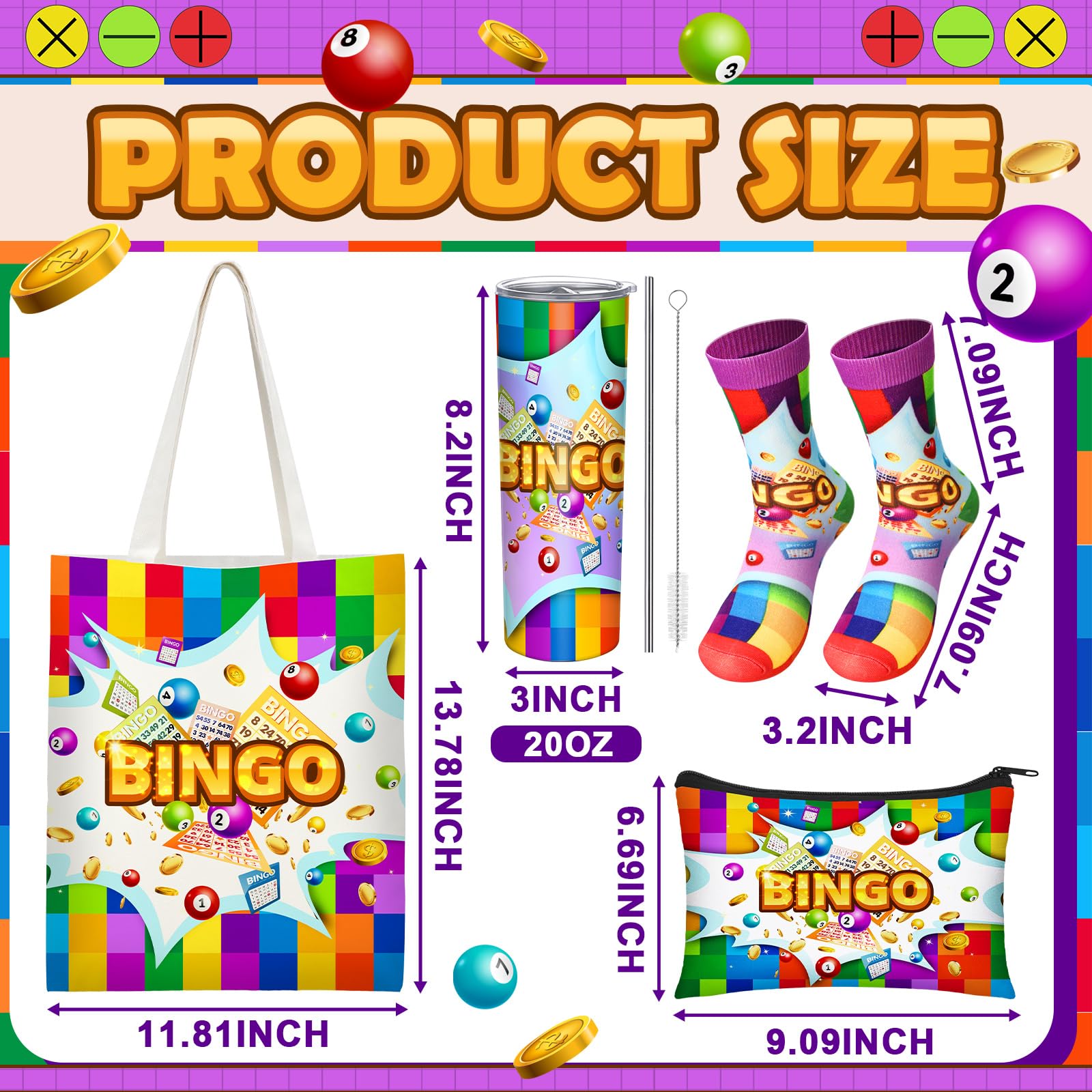 Geiserailie bingo tote bag offers roomy storage for accessories on the go.