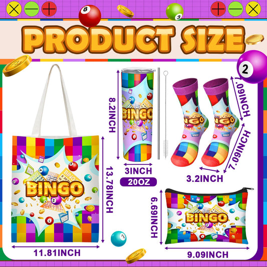 Geiserailie bingo tote bag offers roomy storage for accessories on the go.