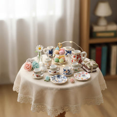 Geiserailie dollhouse kitchen accessories add life-like charm to scenes.