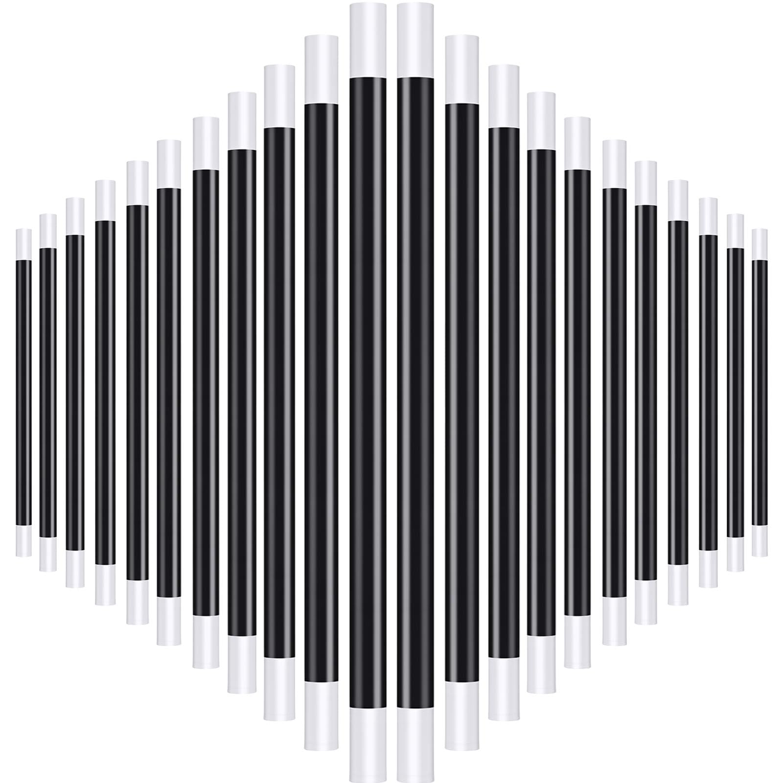 Gejoy 12-pcs magic wands in black and white set for party props