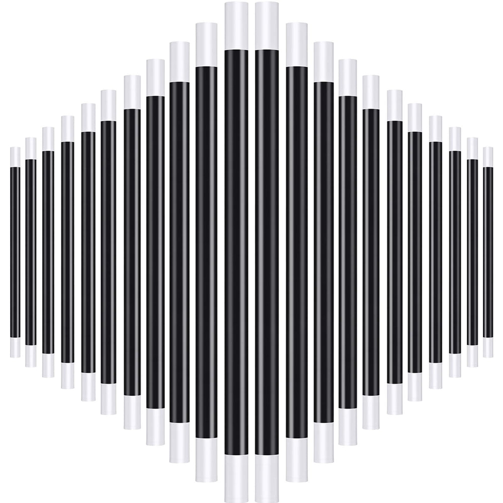 Gejoy 12-pcs magic wands in black and white set for party props