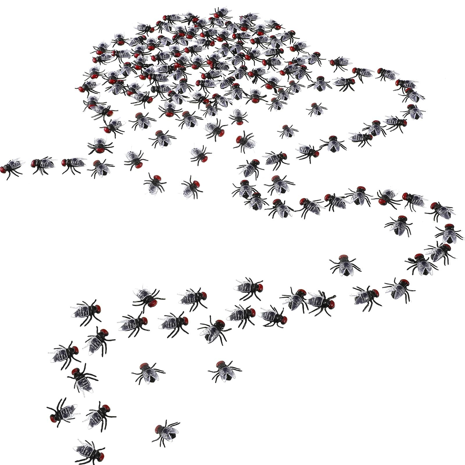 Gejoy 60pcs fake flies pack for easy pranks and party decor