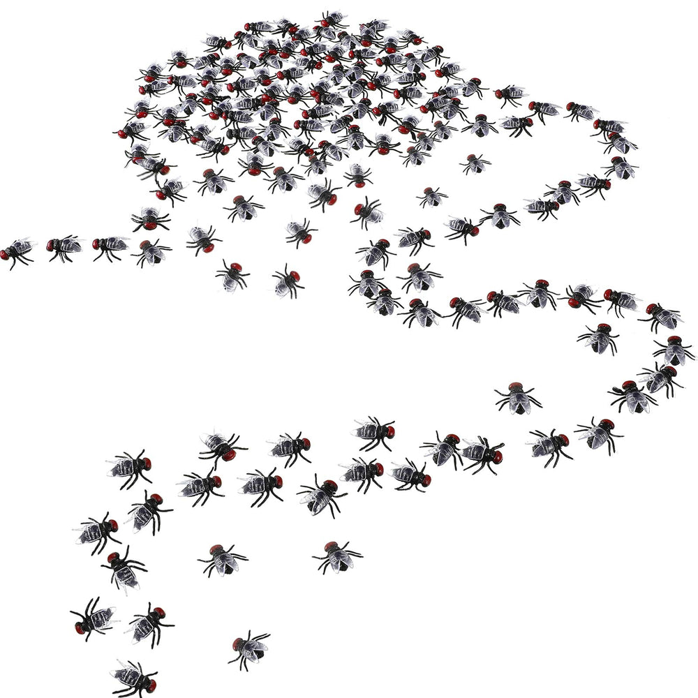 Gejoy 60pcs fake flies pack for easy pranks and party decor