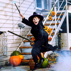 Gejoy black cosplay wand, ideal for Christmas, birthdays, and Halloween.