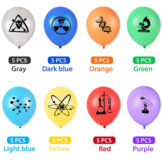 Gejoy bright science balloons add vibrant color to classrooms or events.