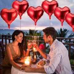 Gejoy heart balloon set adds festive flair and lasts for hours with careful inflation