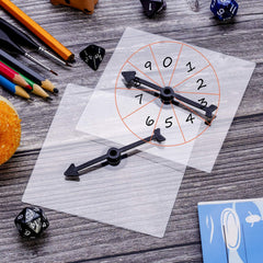 Gejoy clear plastic spinner keeps text visible during lessons