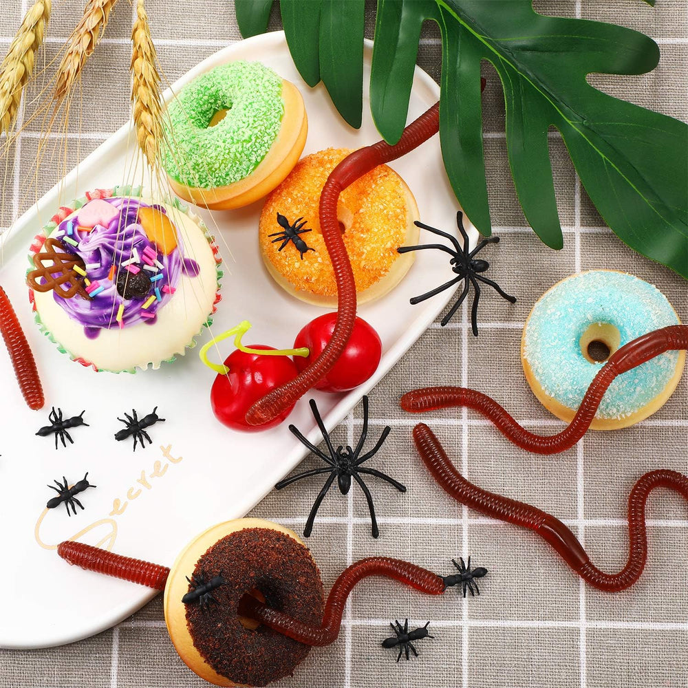 Gejoy earthworm education toy for sensory bins and nature lessons