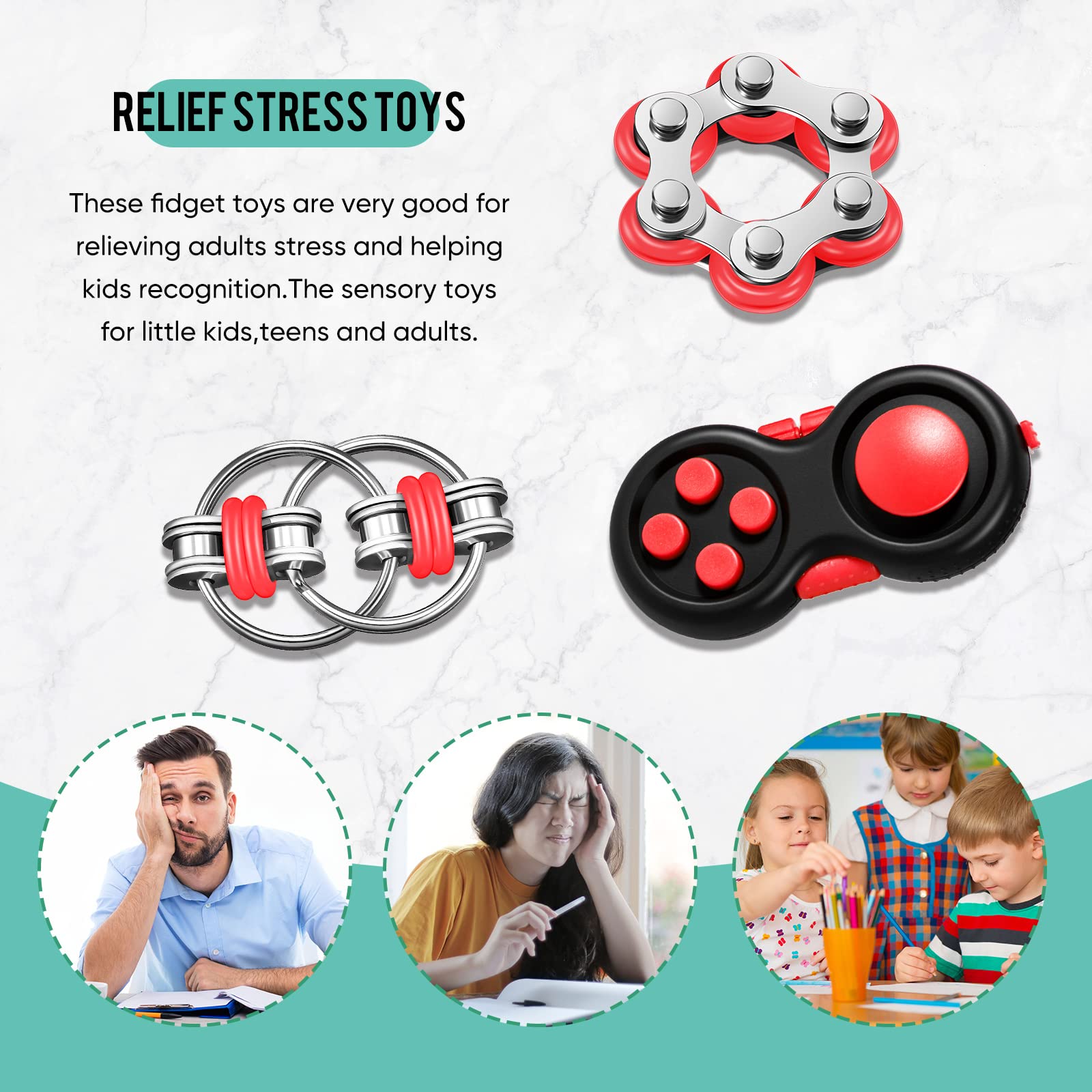 Gejoy handheld fidget toy suitable for one-handed use and calm moments