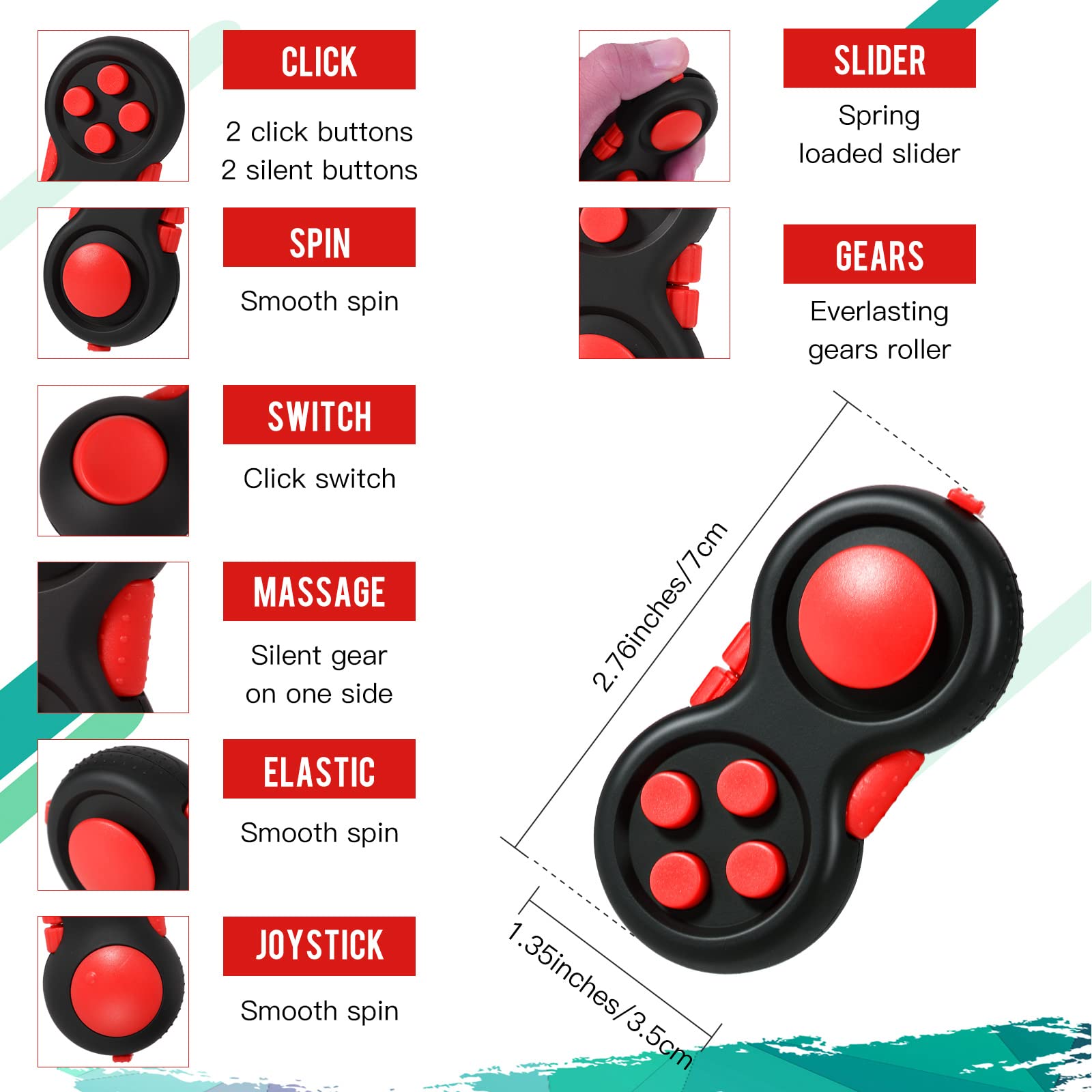 Gejoy key flippy chain fidget supports calm hands and focus