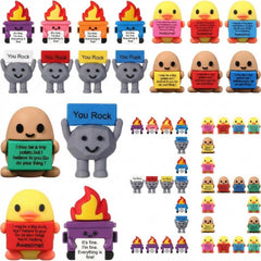 Gejoy mini rock toy for desk decor and positive daily motivation.