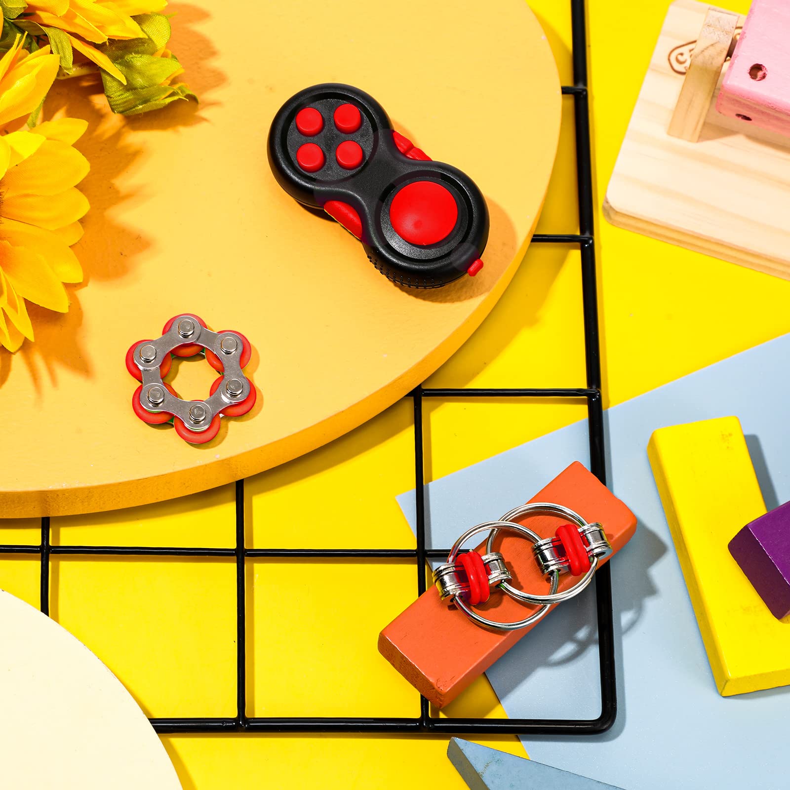 Gejoy silicone and stainless fidget emphasizing safe materials and smooth action