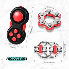 Gejoy six roller chain fidget for improved concentration and focus