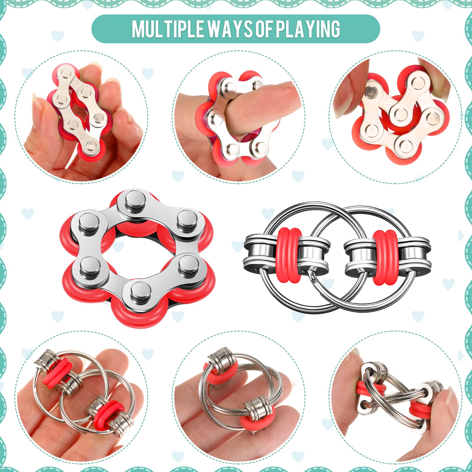 Gejoy three-piece fidget set ideal for on-the-go sensory play