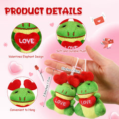 Gejoy pack of 24 mini plush frogs for classroom use and gifts.